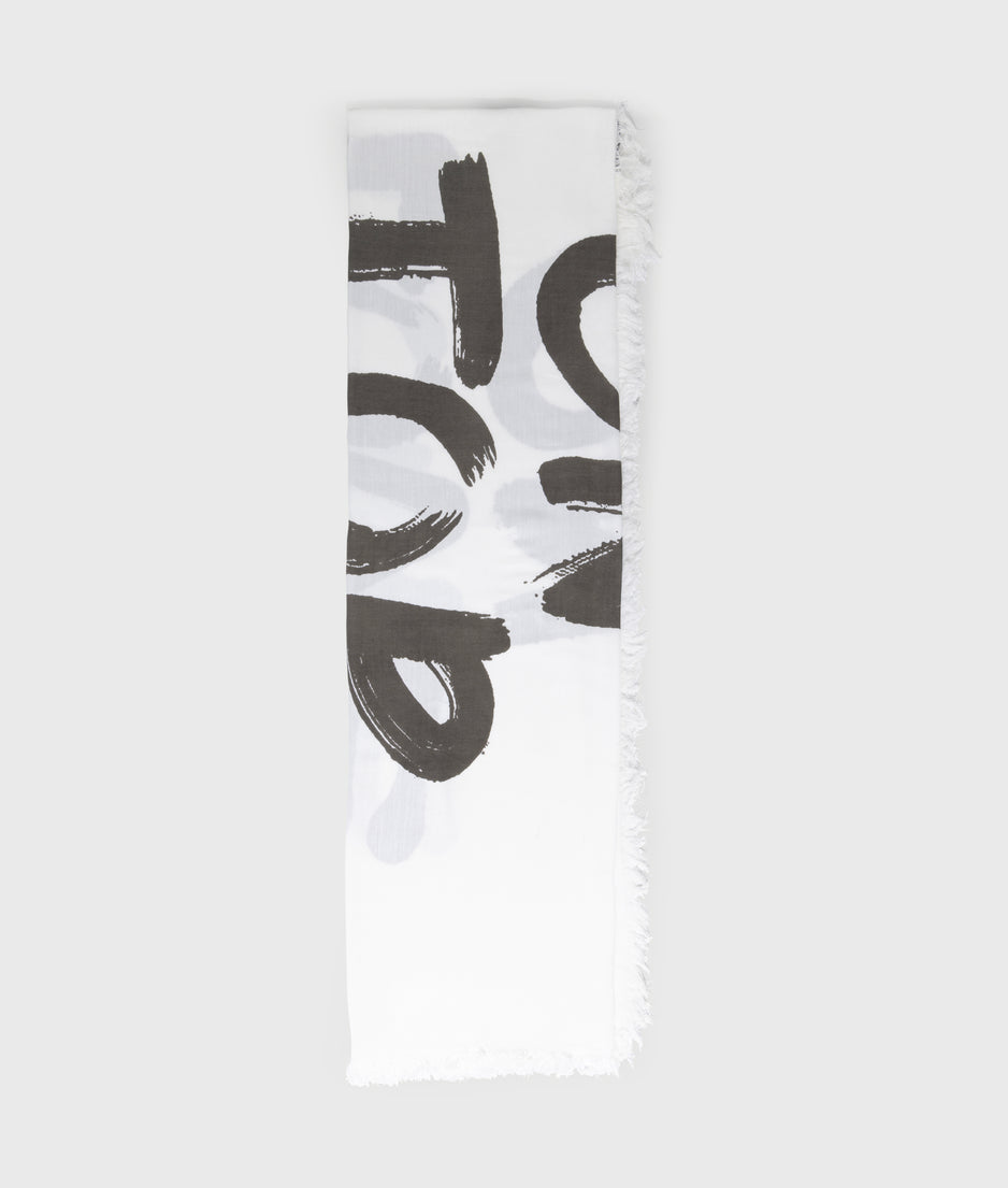 scarf love on top | white