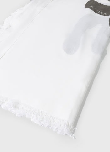 scarf love on top | white