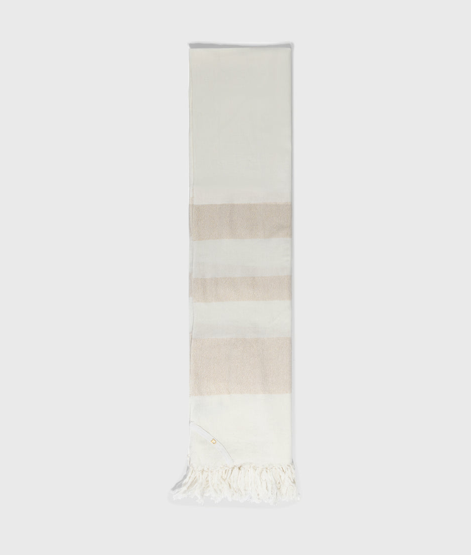 scarf cotton lurex | ecru