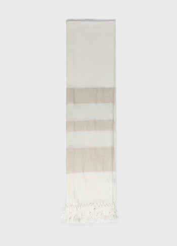 scarf cotton lurex | ecru