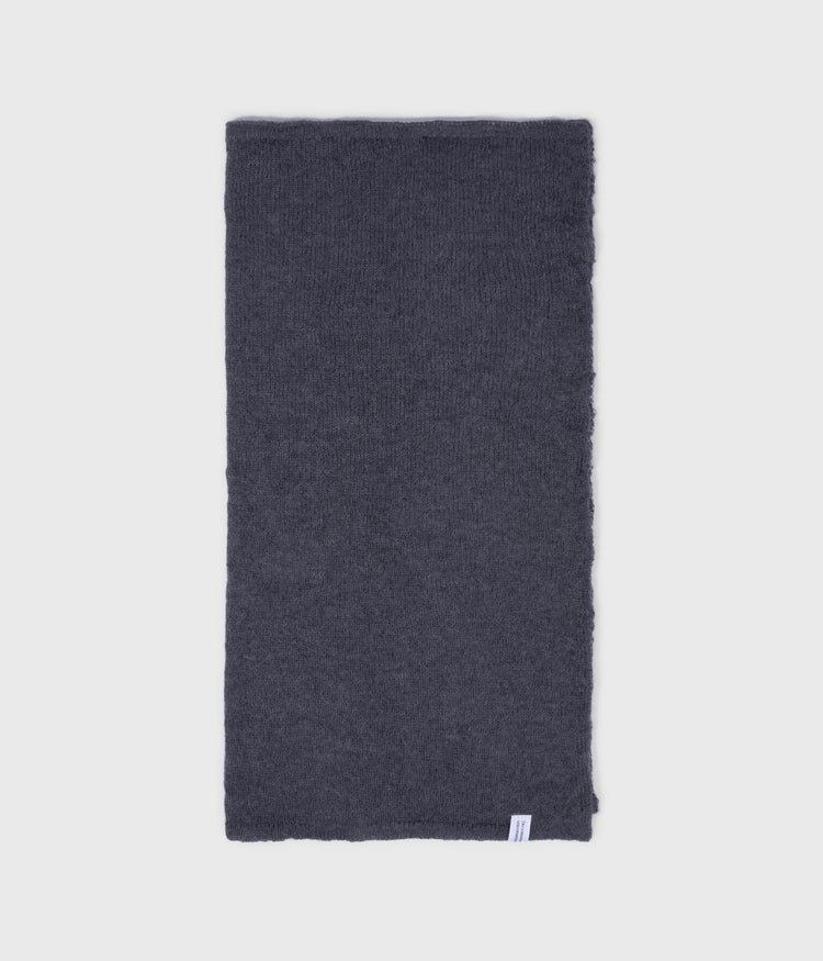 bandana knit scarf | steel blue