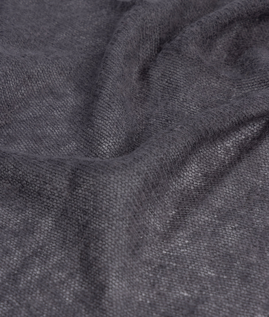 bandana knit scarf | steel blue