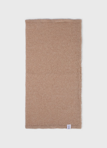 bandana knit scarf | light fudge