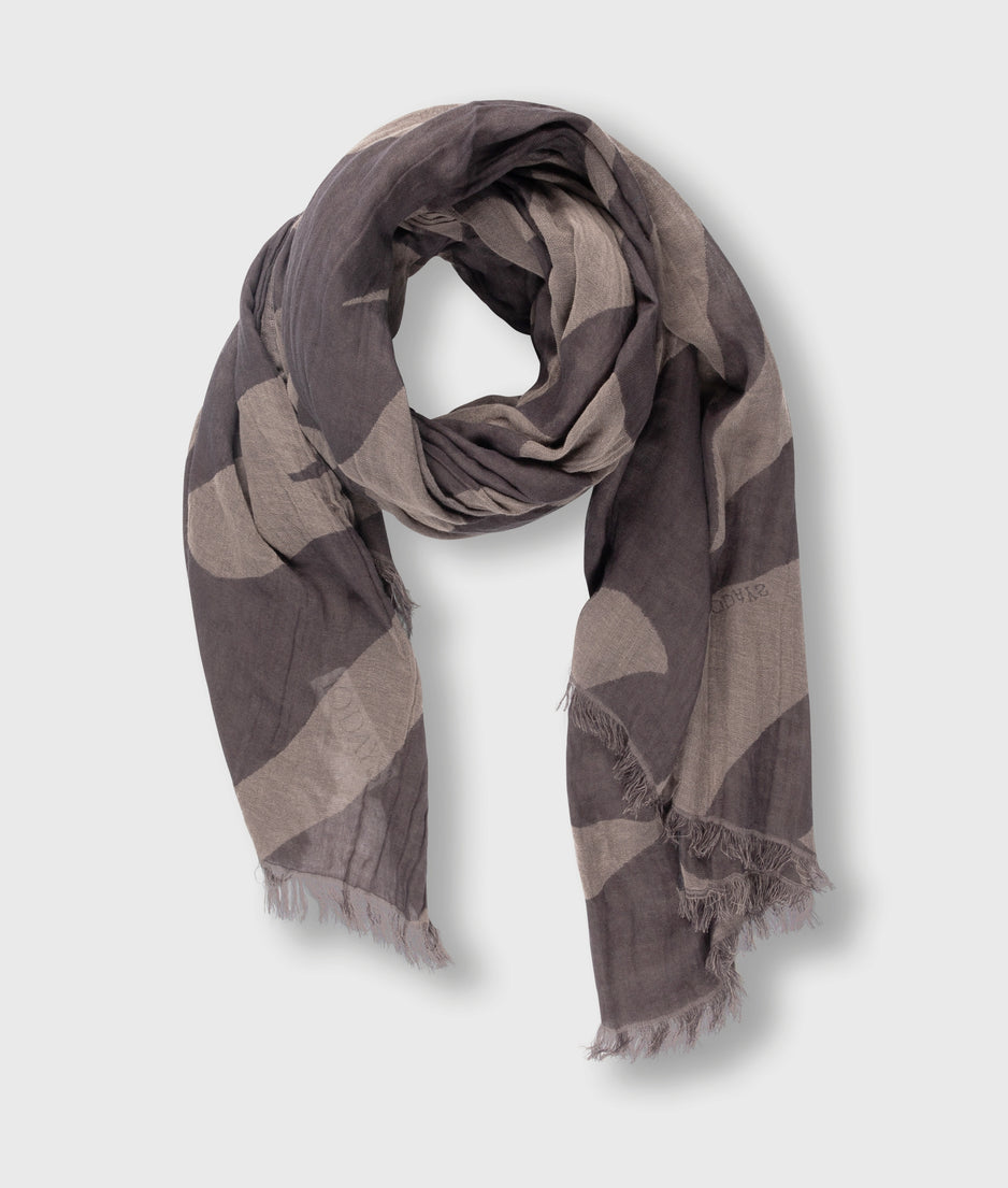 scarf zebra | warm taupe