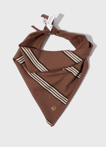 bandana stripes | deep brown