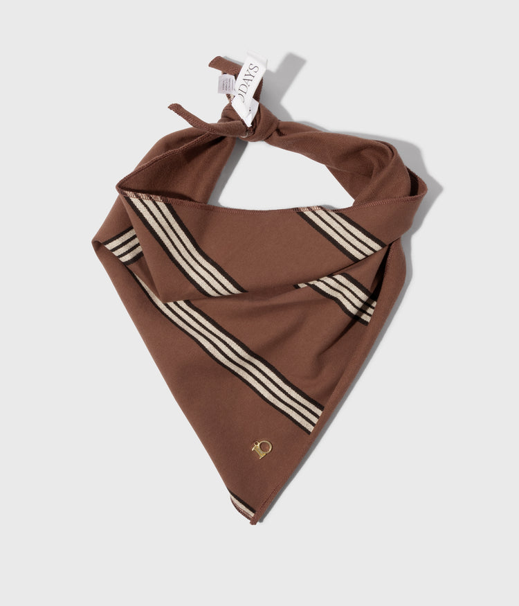 bandana stripes | deep brown