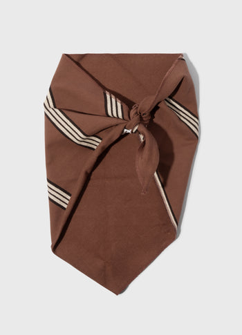 bandana stripes | deep brown