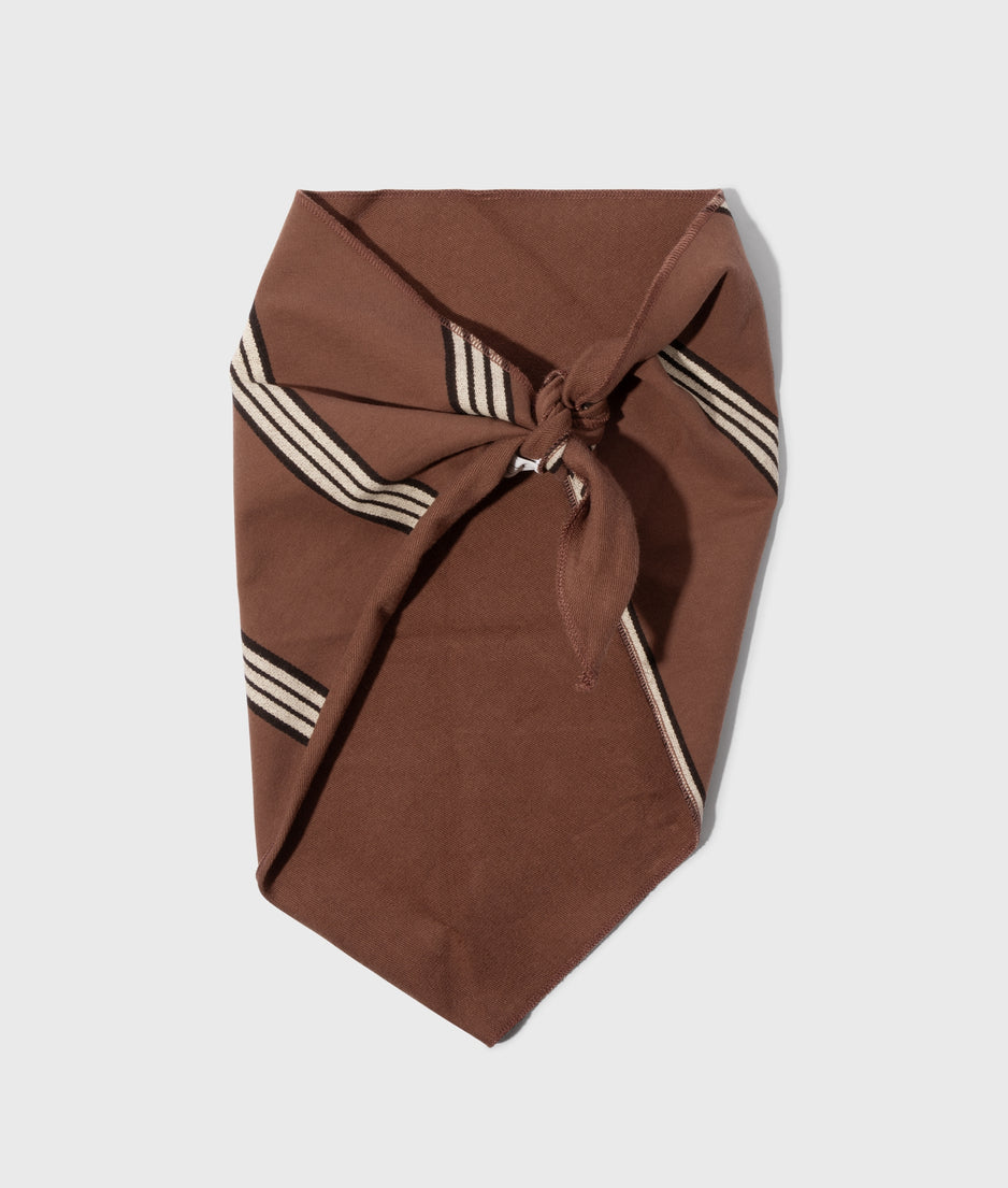 bandana stripes | deep brown