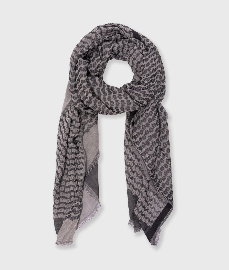 scarf ikat | dark navy