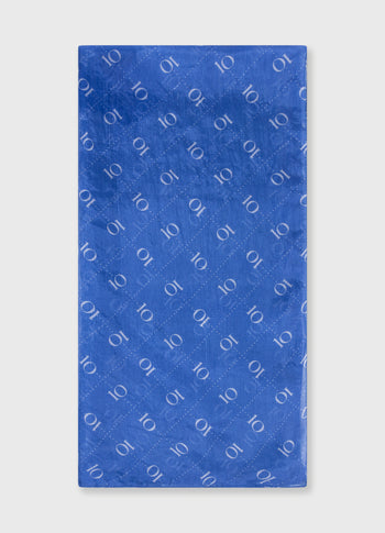 Seidenschal Monogram | ultramarine