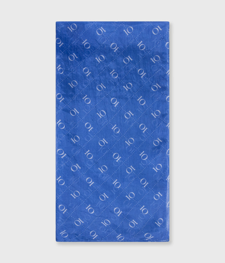 Seidenschal Monogram | ultramarine