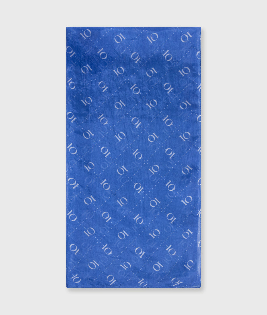 Seidenschal Monogram | ultramarine