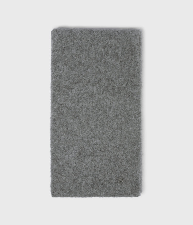 Schal aus Alpakamix | grey melee