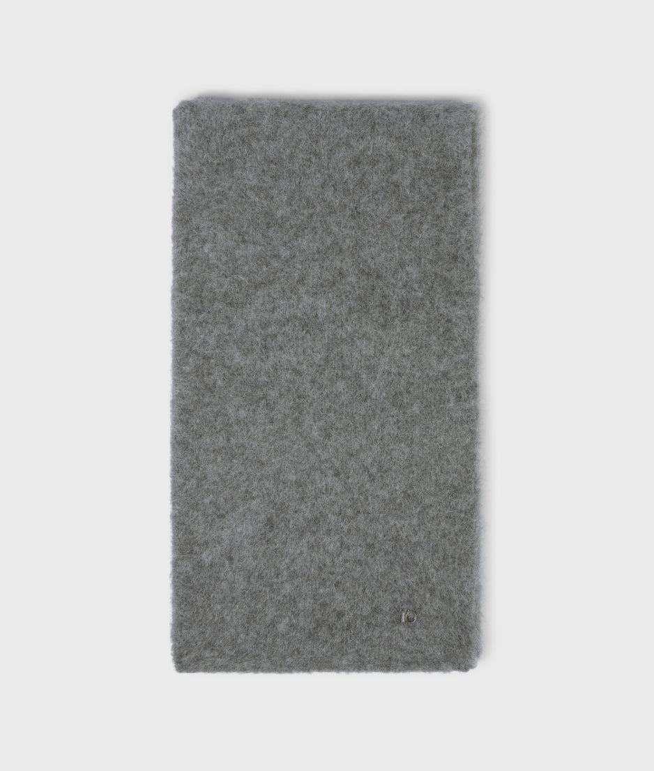 Schal aus Alpakamix | grey melee