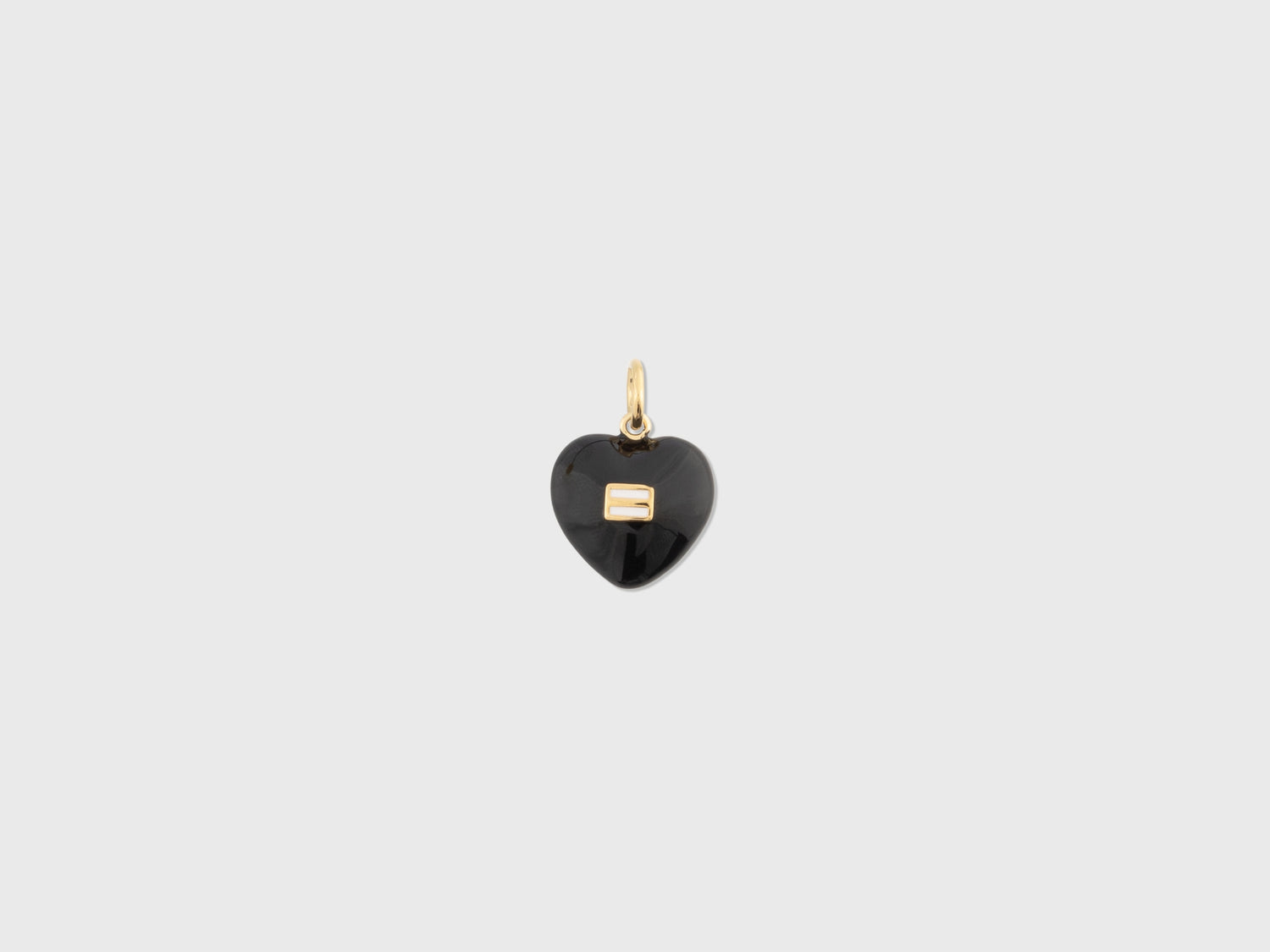 heart charm | black