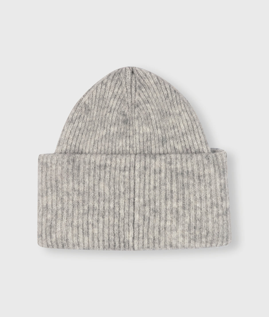soft knit beanie | light grey melee