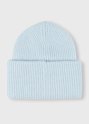 soft knit beanie | ice blue