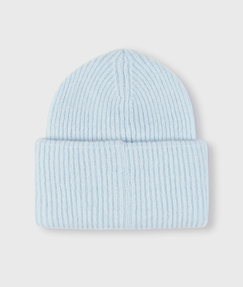 soft knit beanie | ice blue