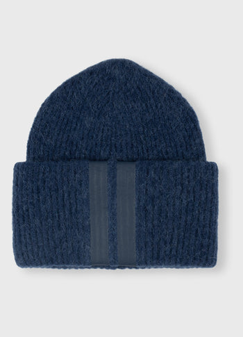 soft knit beanie | electric blue