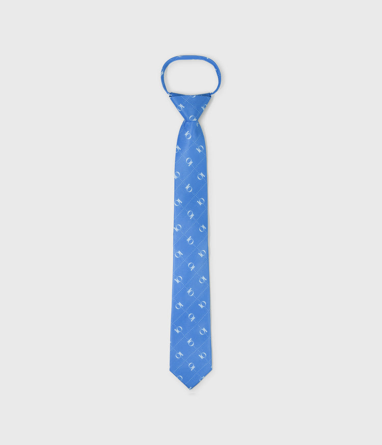 Krawatte mit Monogramm-Print | ultramarine
