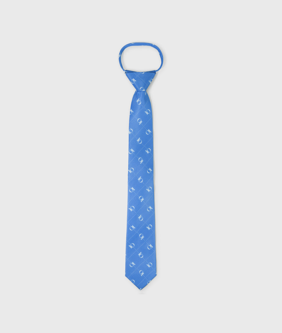 Krawatte mit Monogramm-Print | ultramarine