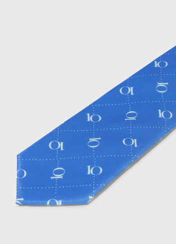 Krawatte mit Monogramm-Print | ultramarine