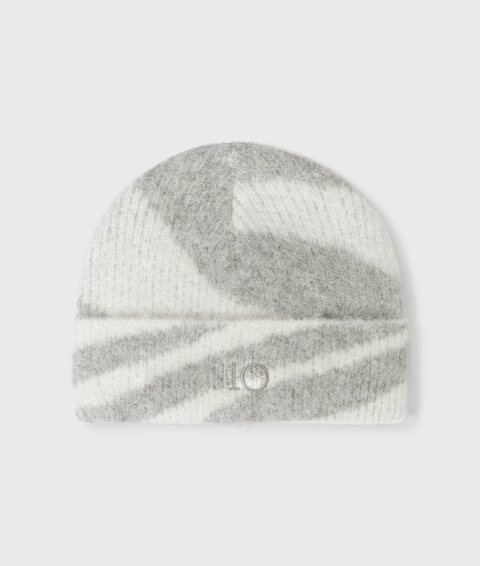 Zebra Beanie | ecru
