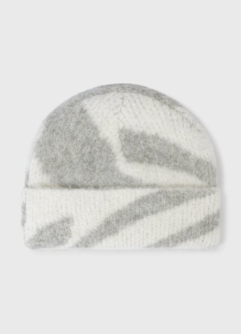 Zebra Beanie | ecru