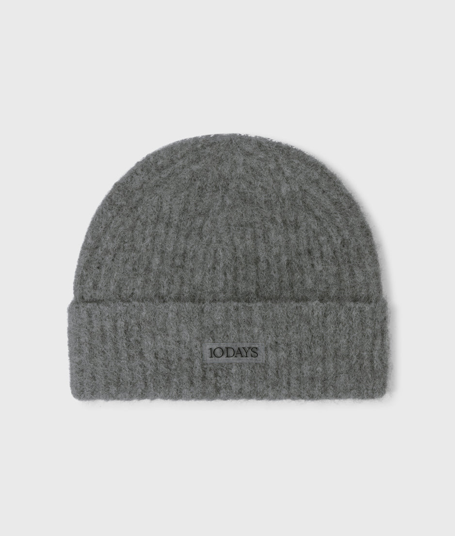 Beanie aus Alpakamix | grey melee