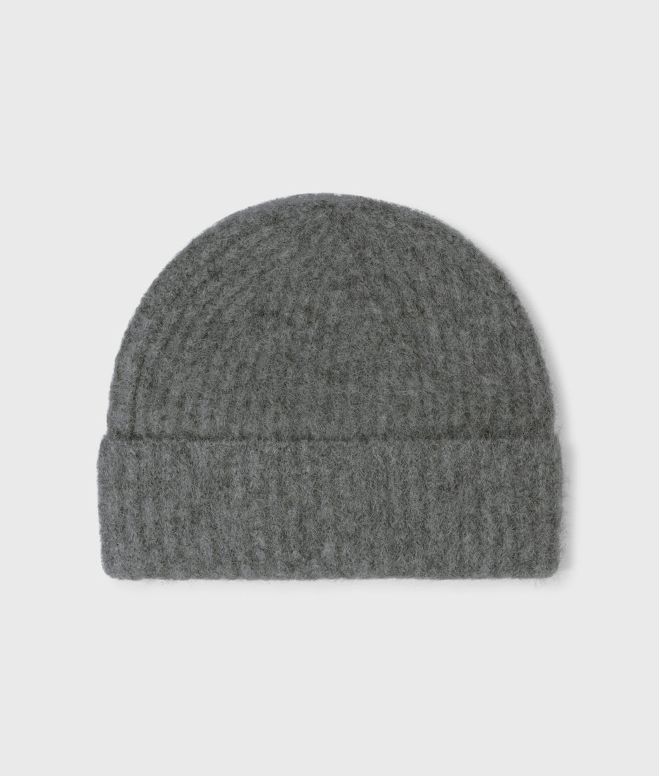 Beanie aus Alpakamix | grey melee