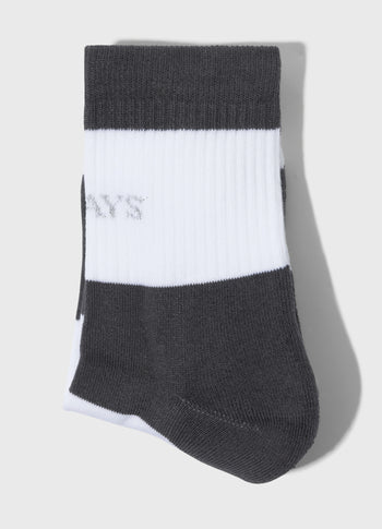 socks bold stripes | white/brownish grey
