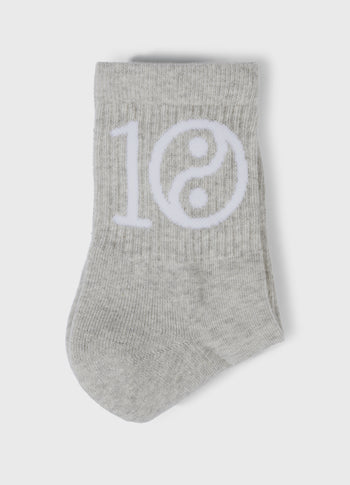 socks yin yang | light grey melee