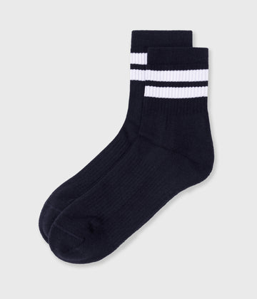 socks 2 stripes | dark navy