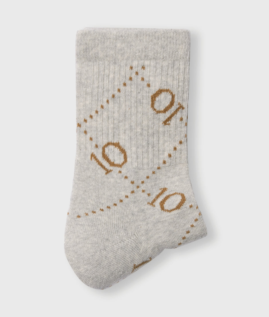 socks monogram | light grey melee