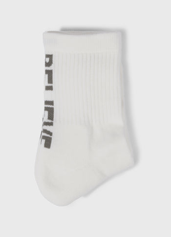 socks believe | ecru
