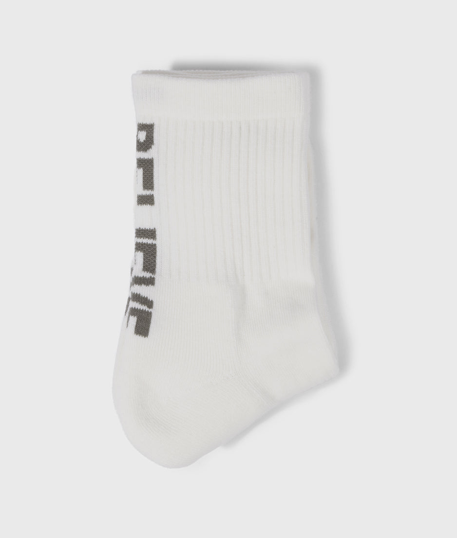socks believe | ecru
