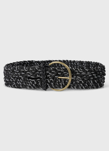braided belt | black