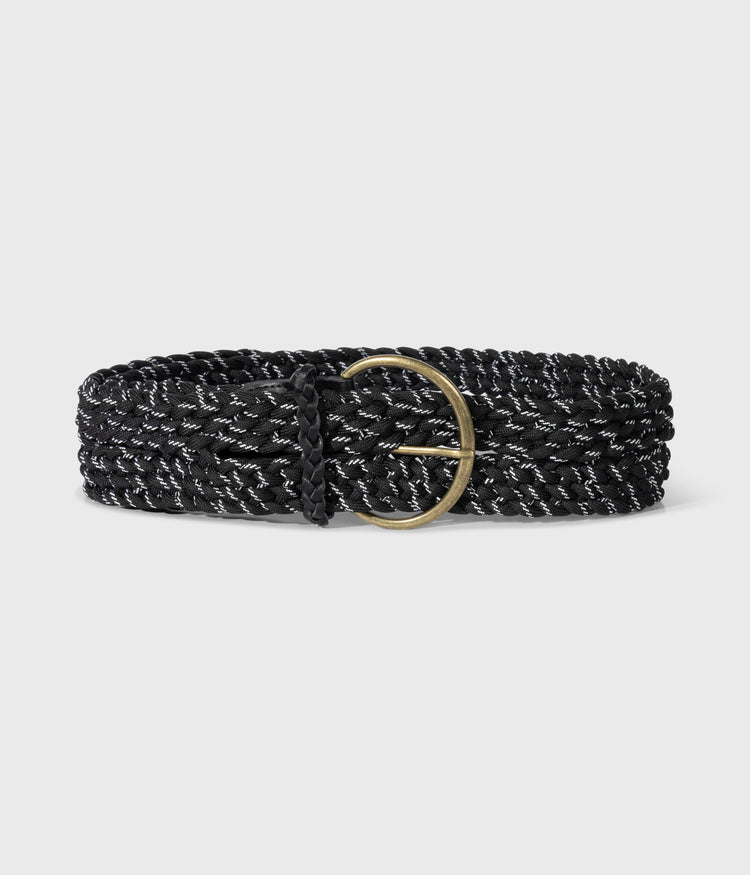 braided belt | black