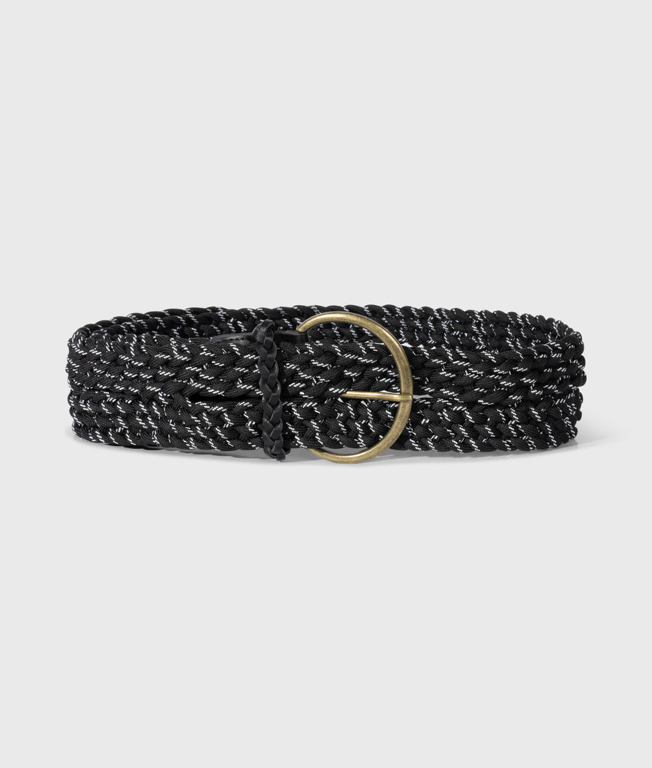 braided belt | black