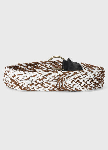 braided belt | deep brown