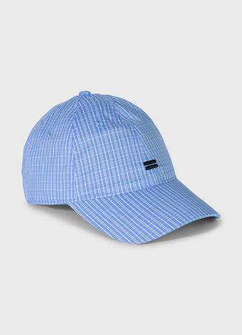 Kariertes Cap | ultramarine