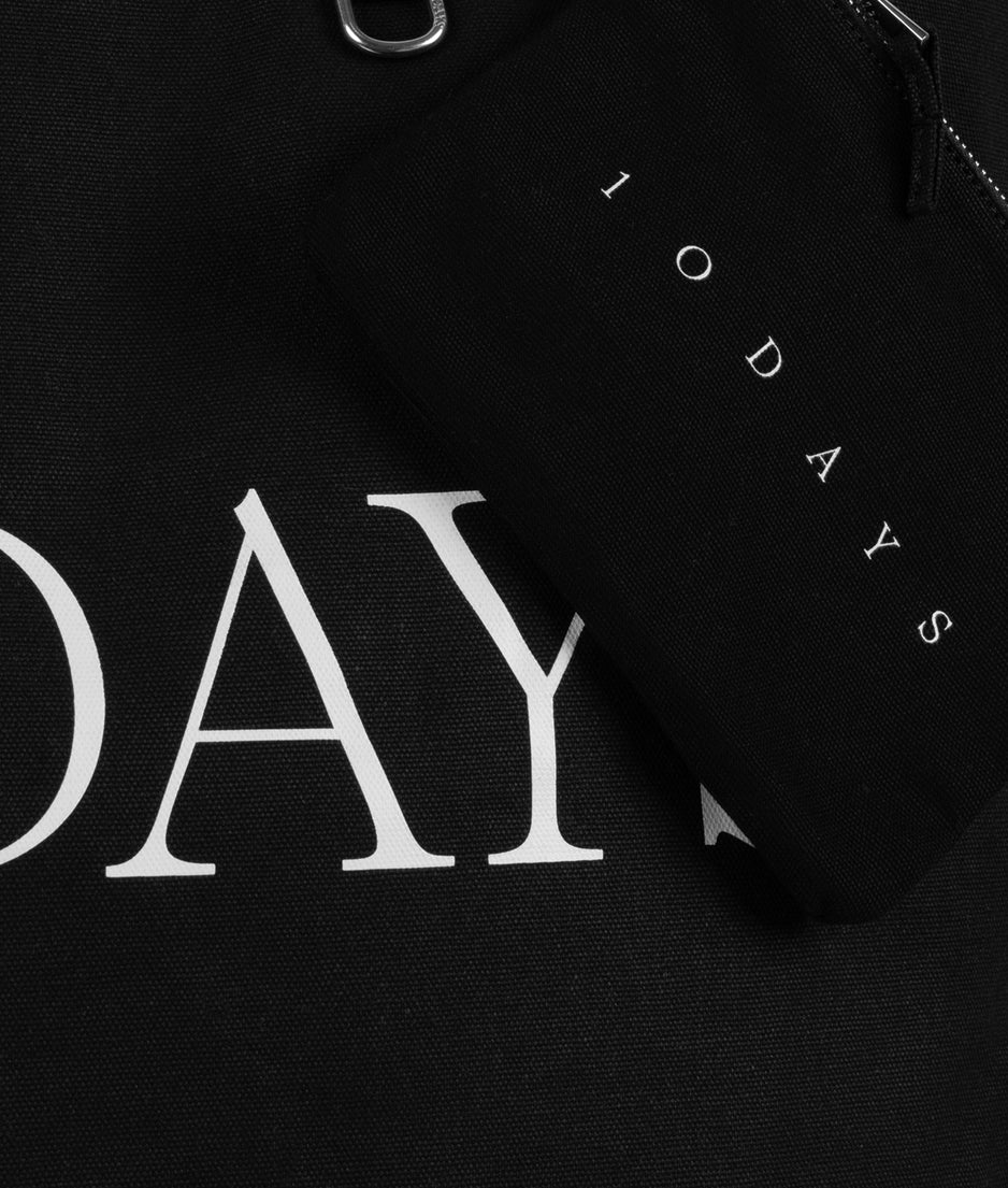 canvas shopper | black