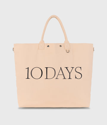 canvas shopper | peach