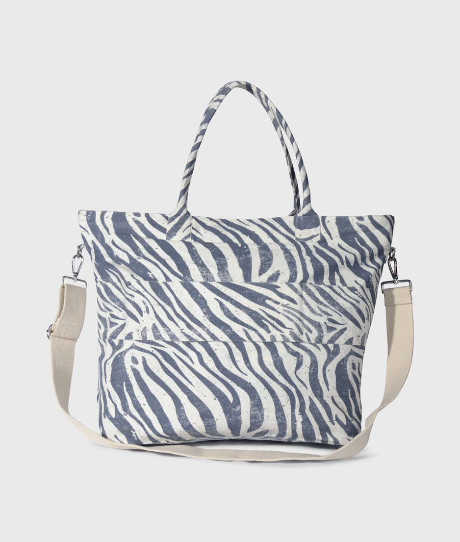 beach shopper zebra | light vanilla