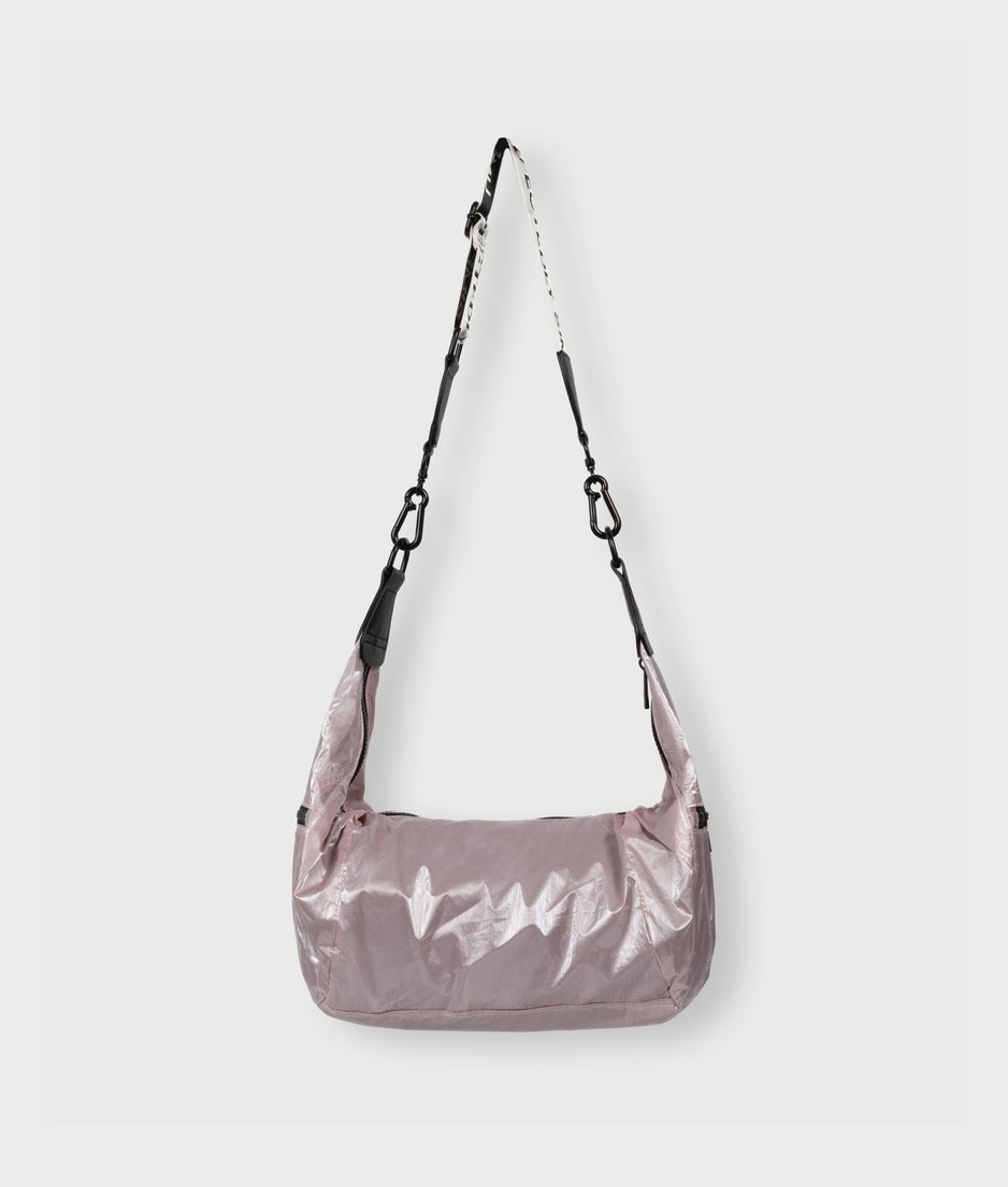 metallic banana bag | old lilac