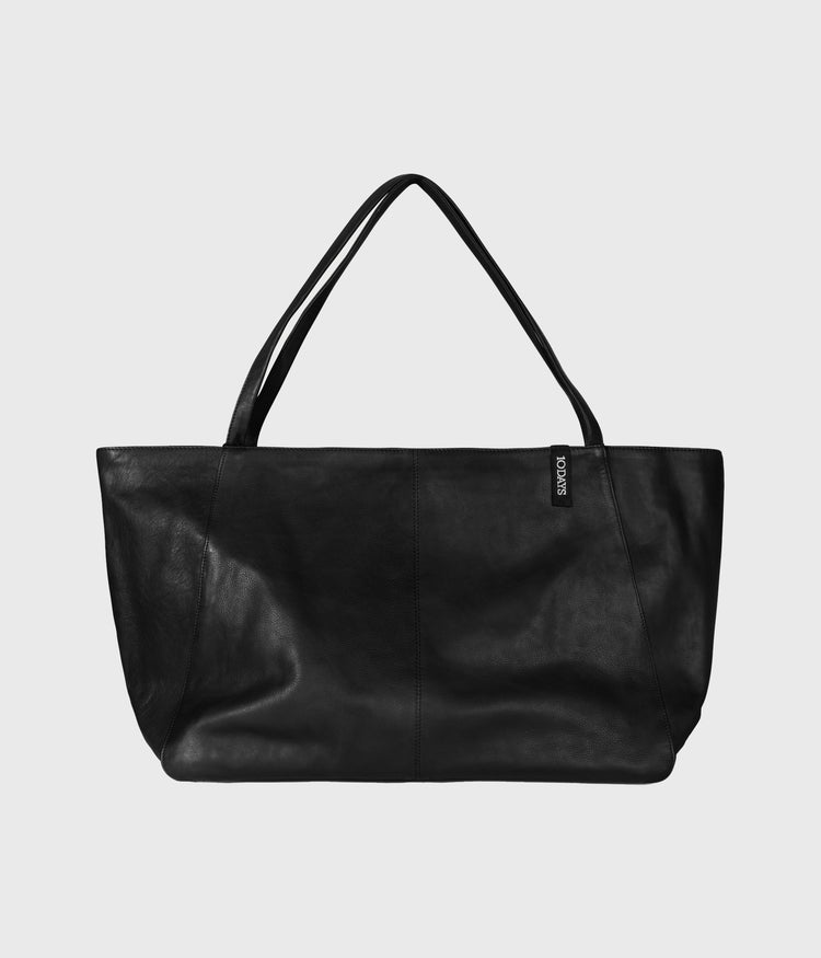 Shopper aus Leder | black