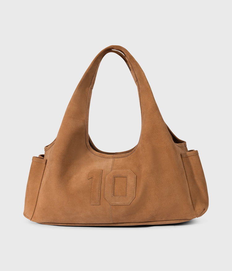 suede shoulder bag | suede