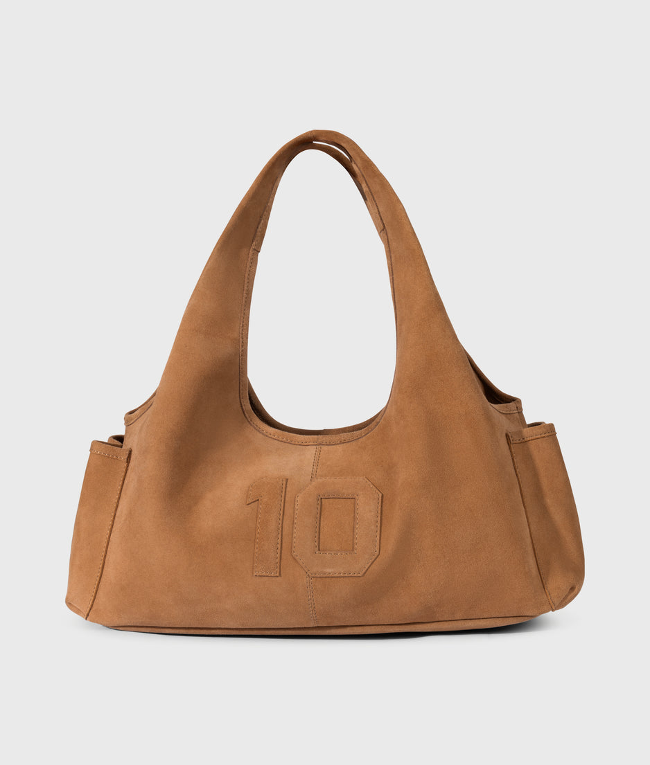 suede shoulder bag | suede