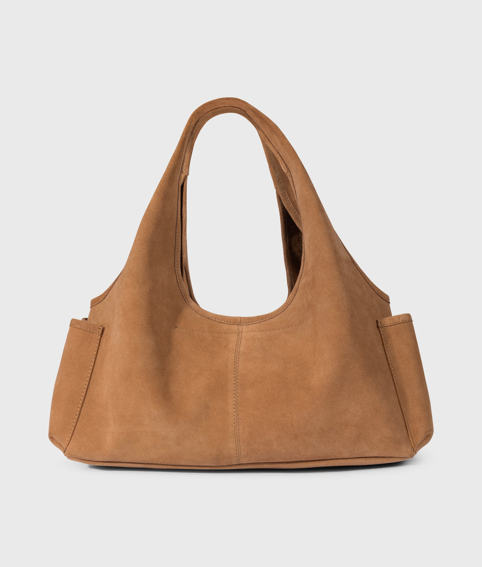suede shoulder bag | suede