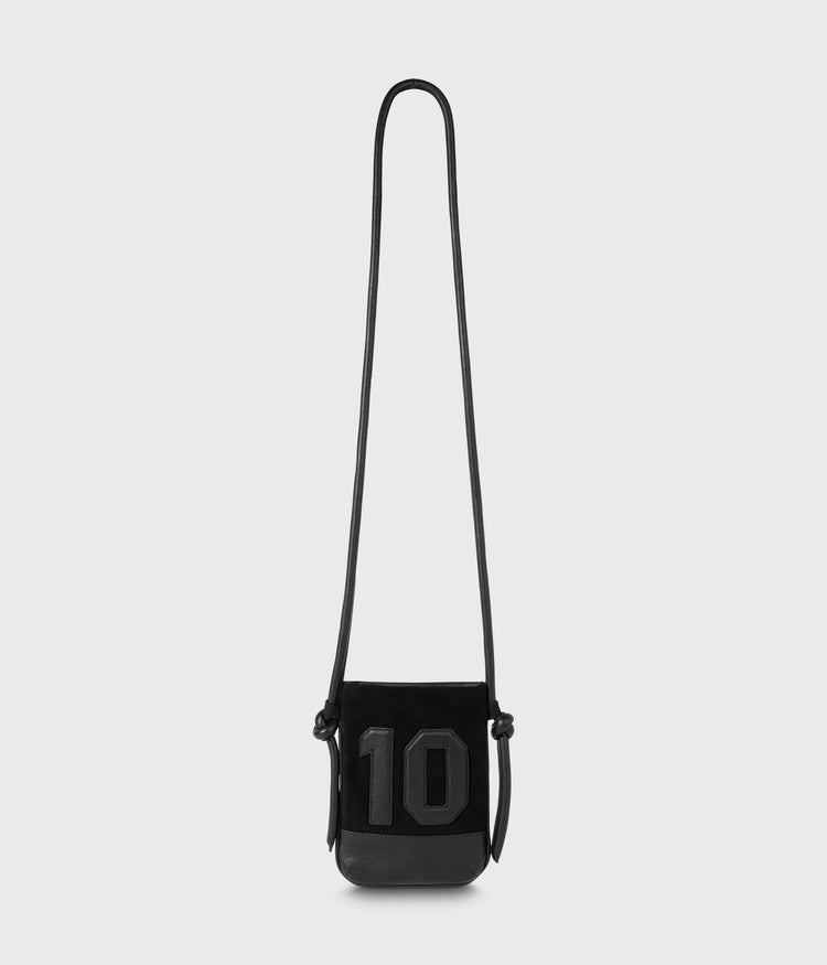 leather phone bag | black